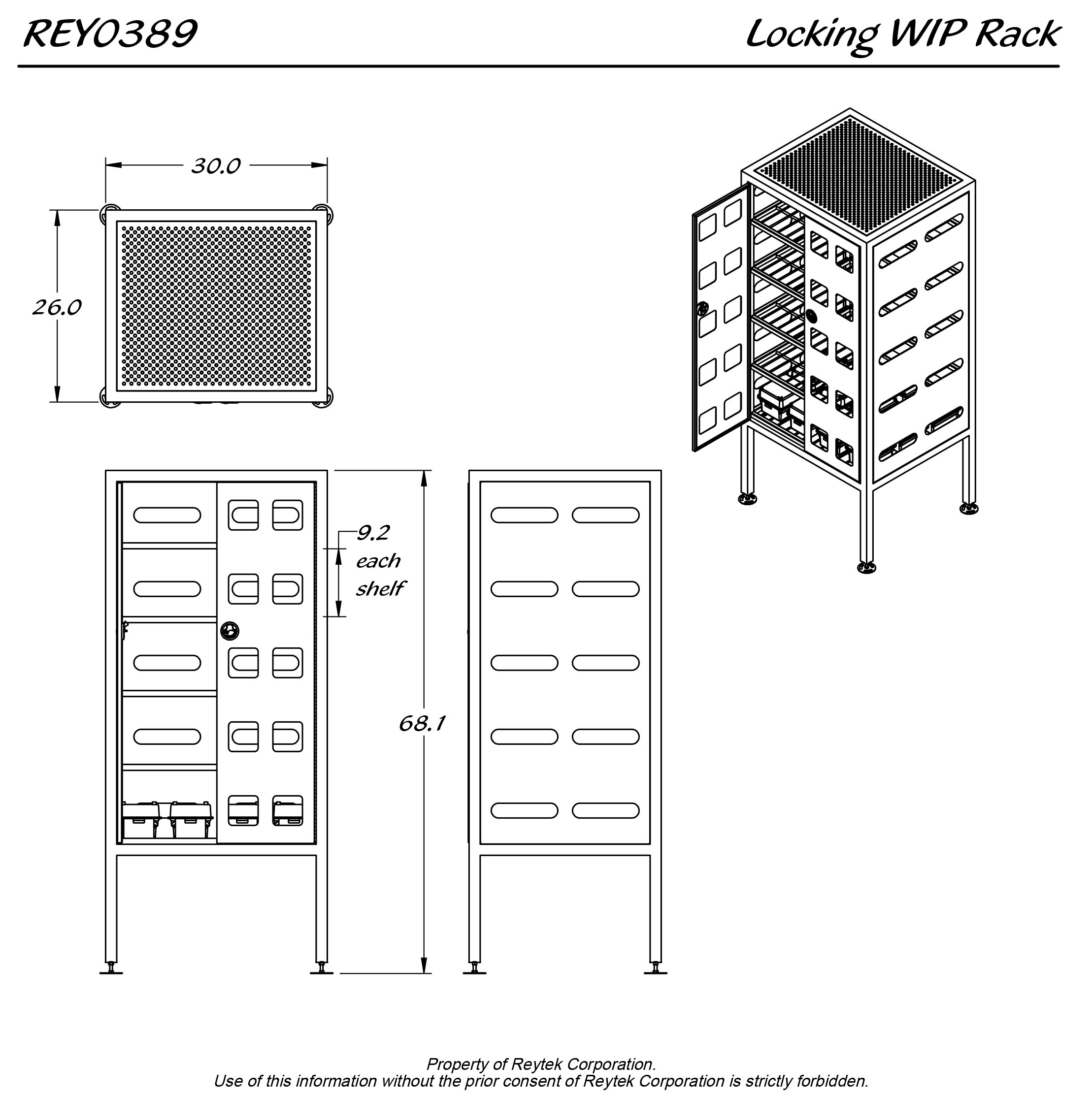 Locking WIP Rack REY0389 - Image 2