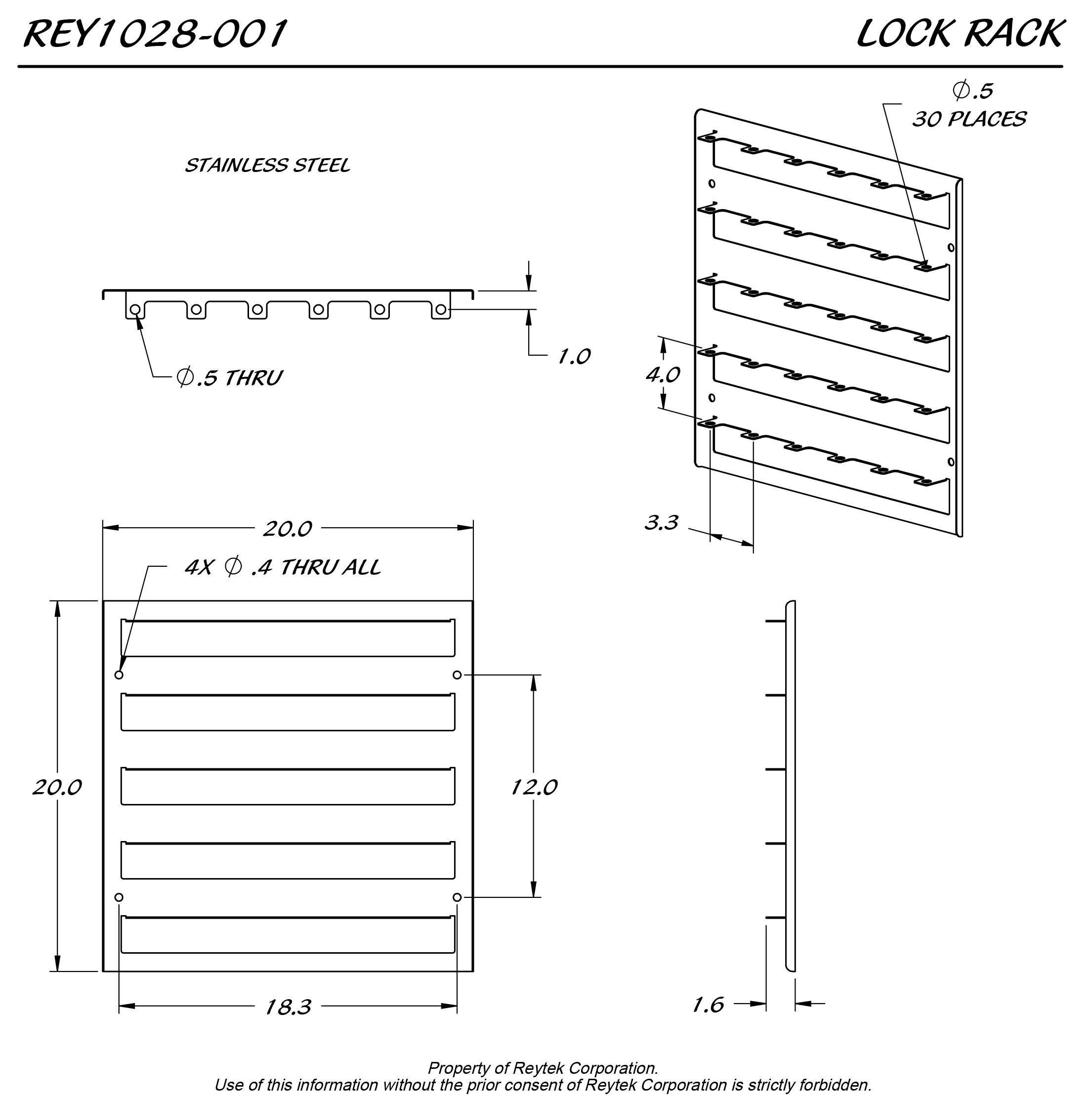 Lock Rack REY1028 - Image 2