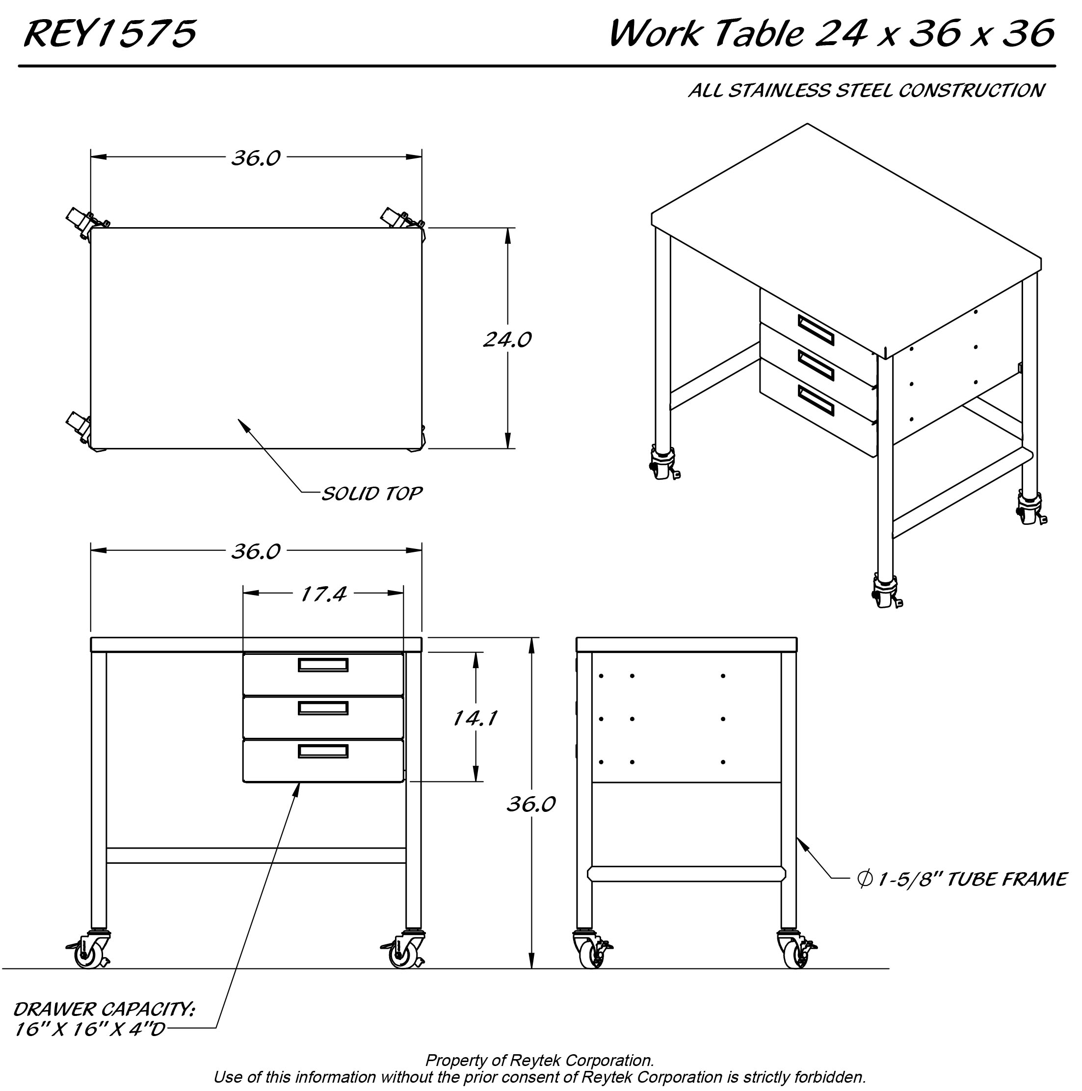 Work Table REY1575 - Image 2