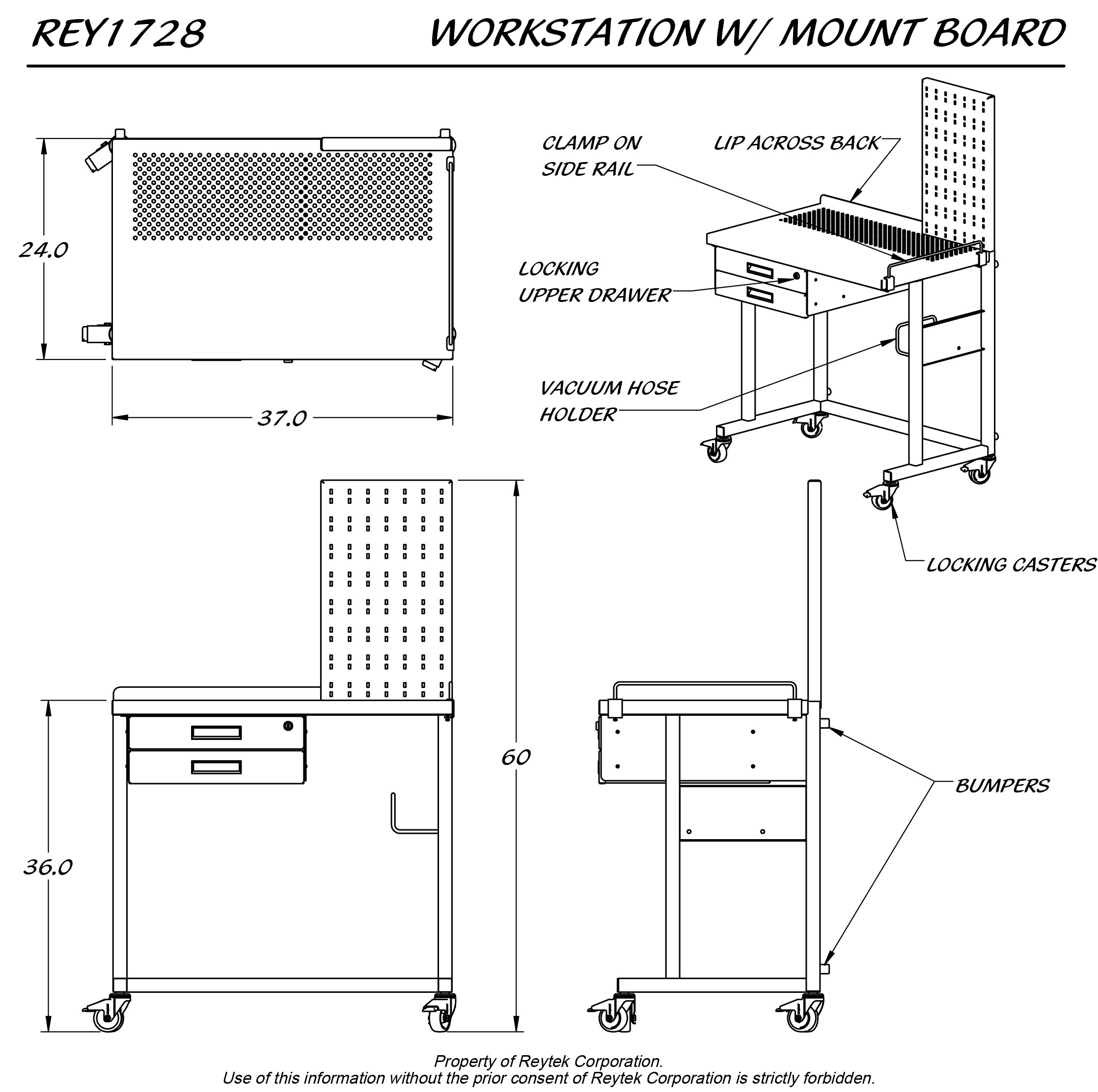 Workstation w/ Mounting Board REY1728 - Image 2
