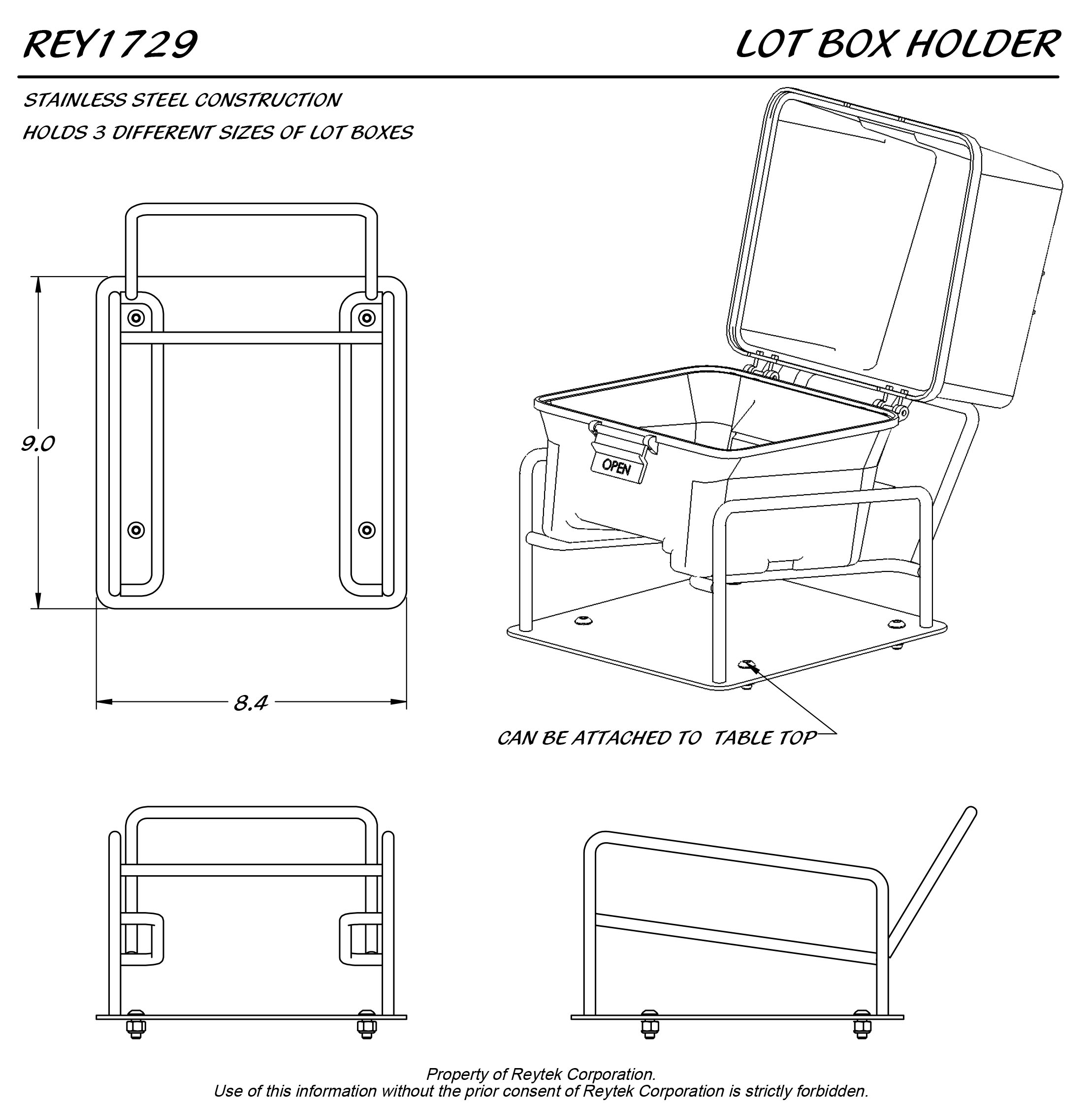 Lot Box Holder REY1729 - Image 3