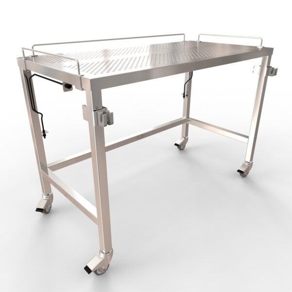 Table w/ Rails and Vacuum Fittings|