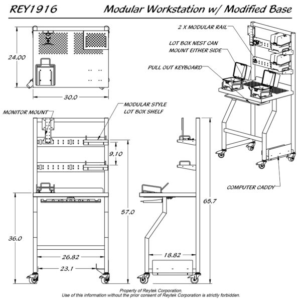 Modular Workstation w/ Modified Base