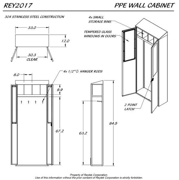 PPE Wall Cabinet REY2017 - Image 3