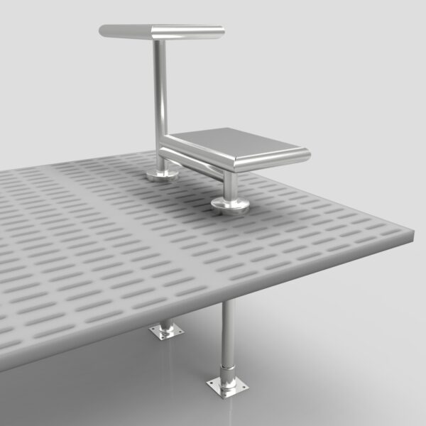 Raised Floor step over Bench|