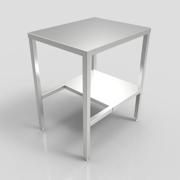 Table with Half Shelf|