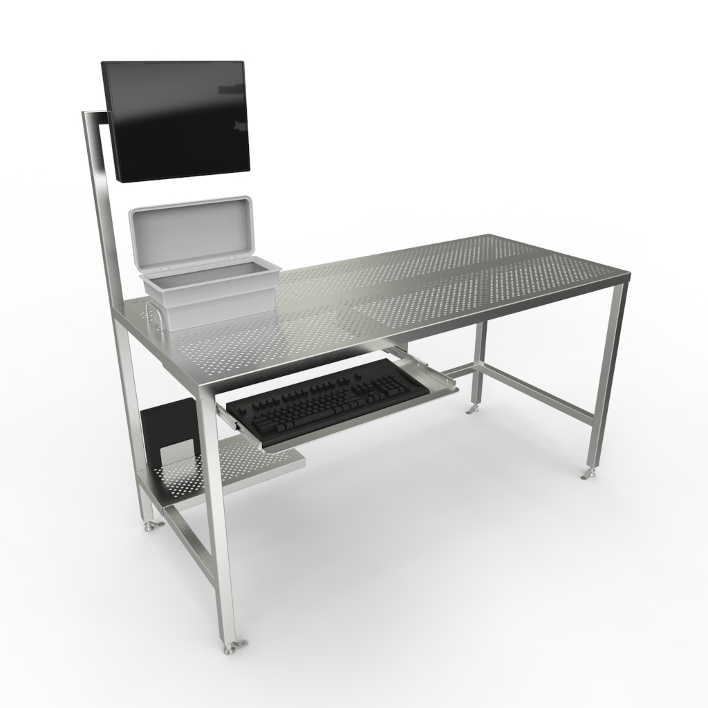 Table - Keyboard Tray & Monitor Mount|