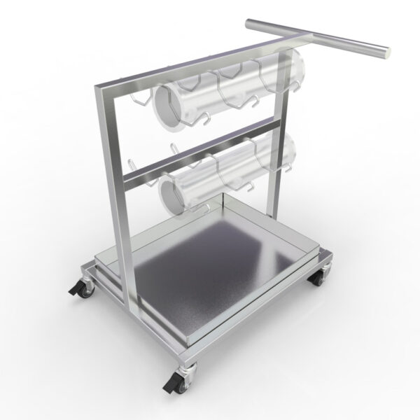 Tube Rack Cart w/ Tray
