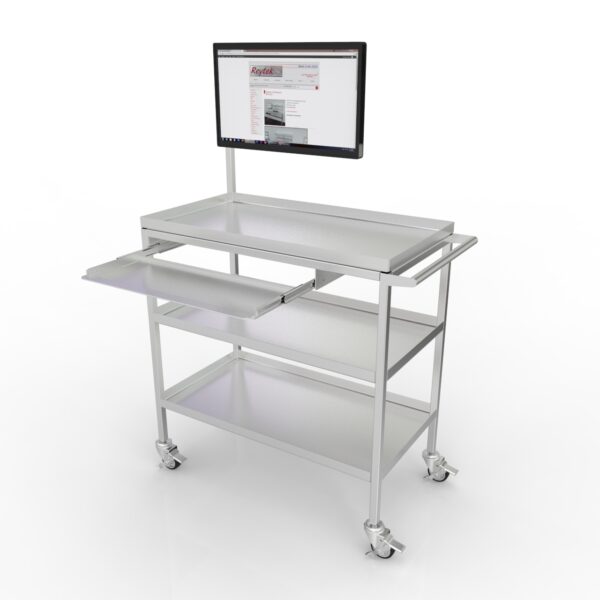 Cart w/ Keyboard Tray & Monitor Mount|