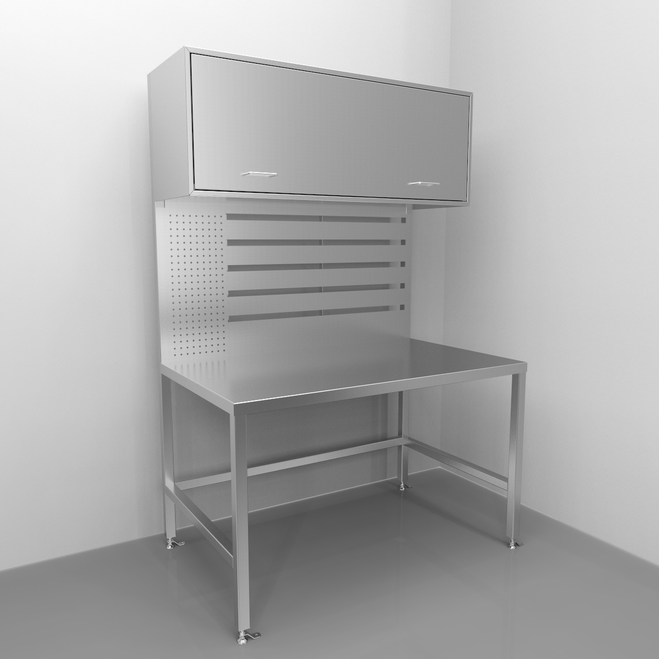 Workstation w/ Cabinet & Utility Panel REY1893 - Image 3