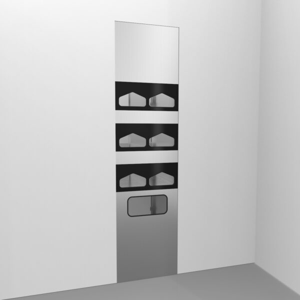 Gown Cabinet w/ Rear Acrylic Doors||||