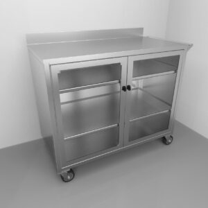 3-Shelf Cart w/ Doors||