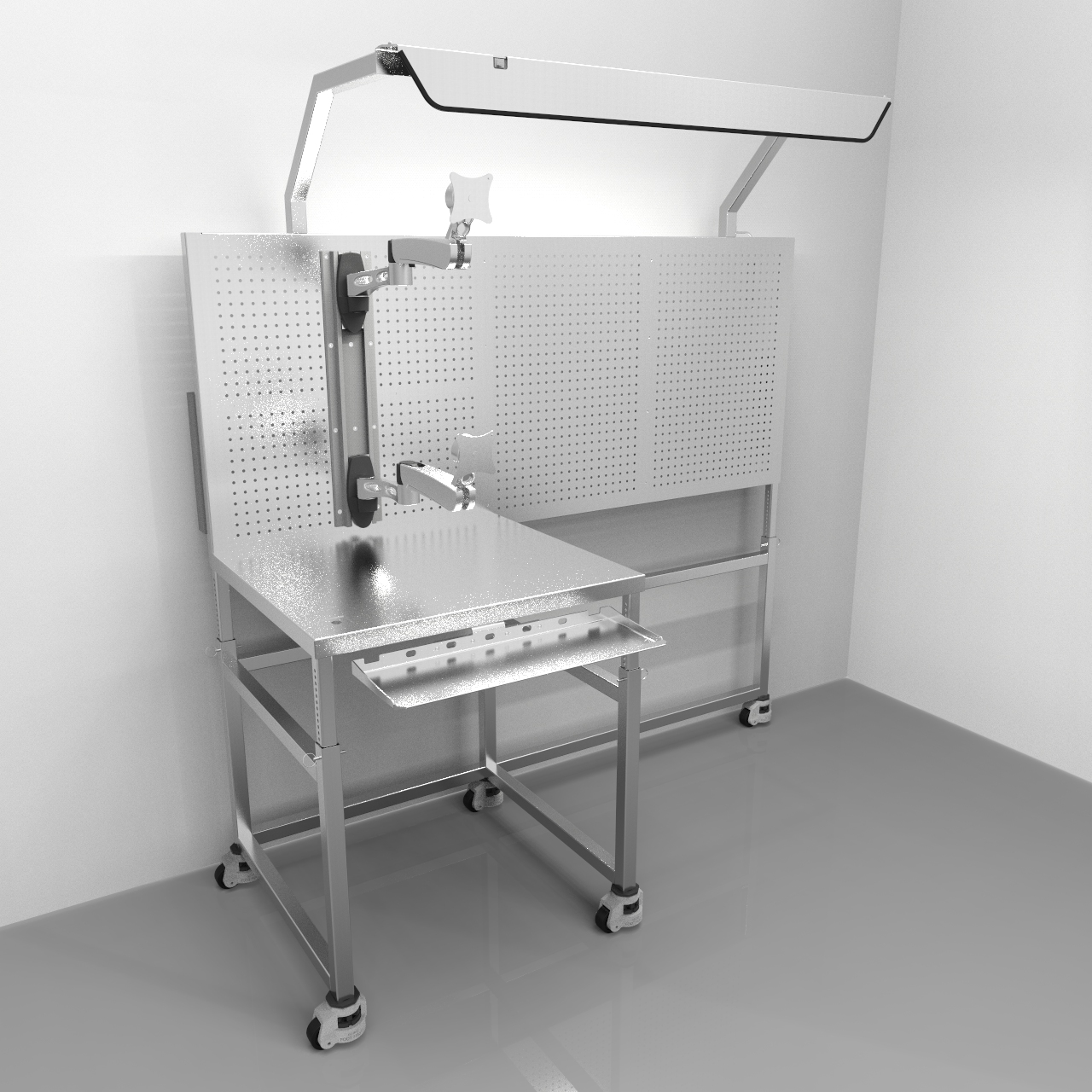 Workstation w/ Pegboard REY2049 - Image 3