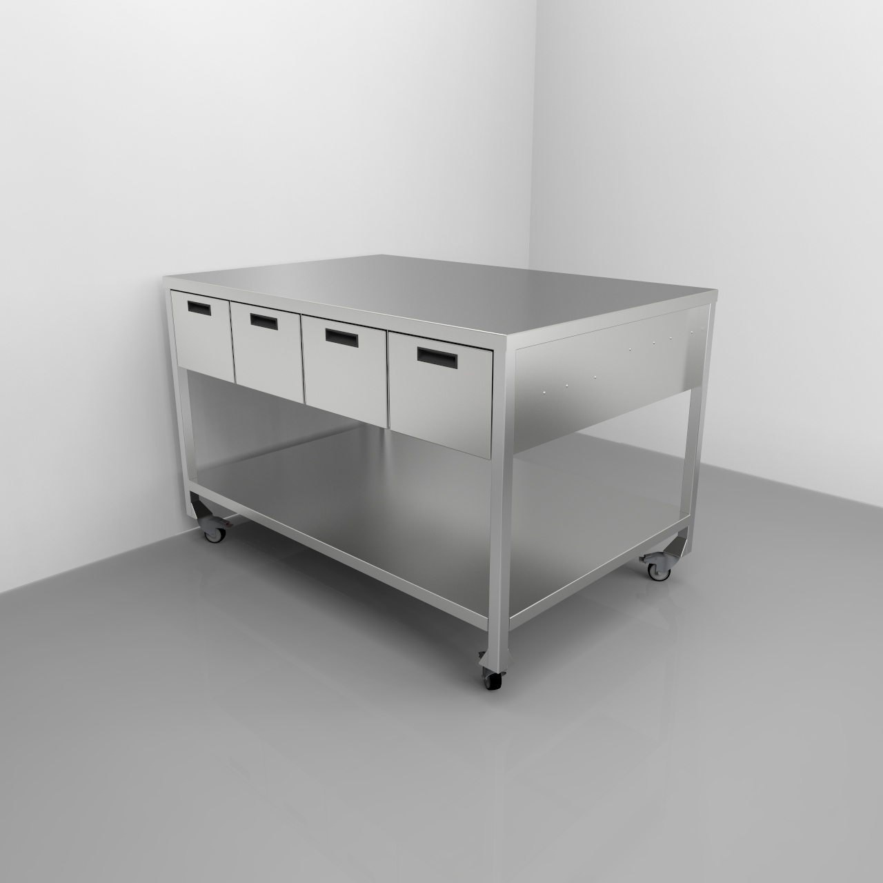 Table with Drawers & Shelf REY2764