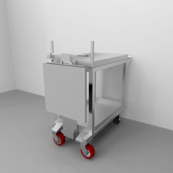 Cart with Adjustable Fold Down Shelf REY2698 - Image 3
