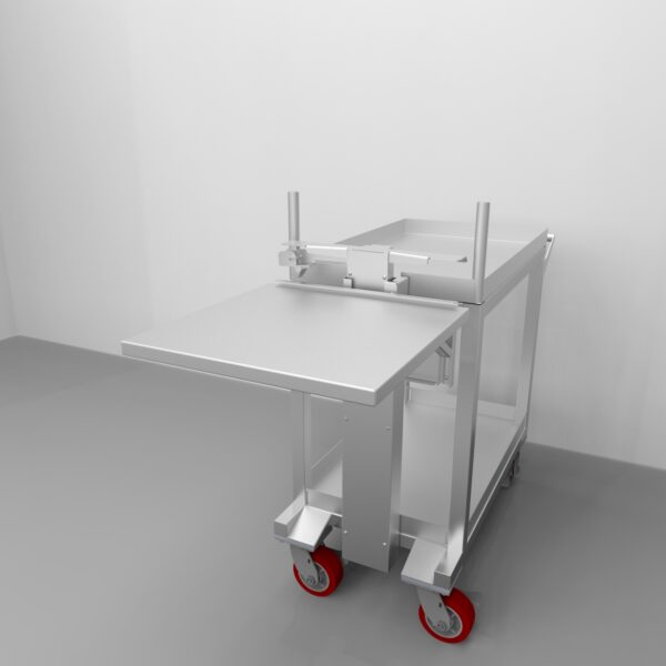 Cart with Adjustable Fold Down Shelf REY2698 - Image 2