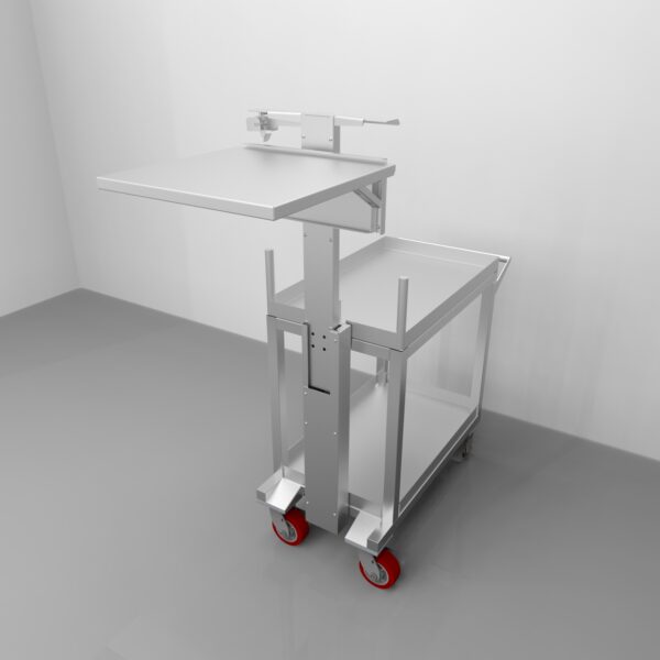 Cart with Adjustable Fold Down Shelf REY2698