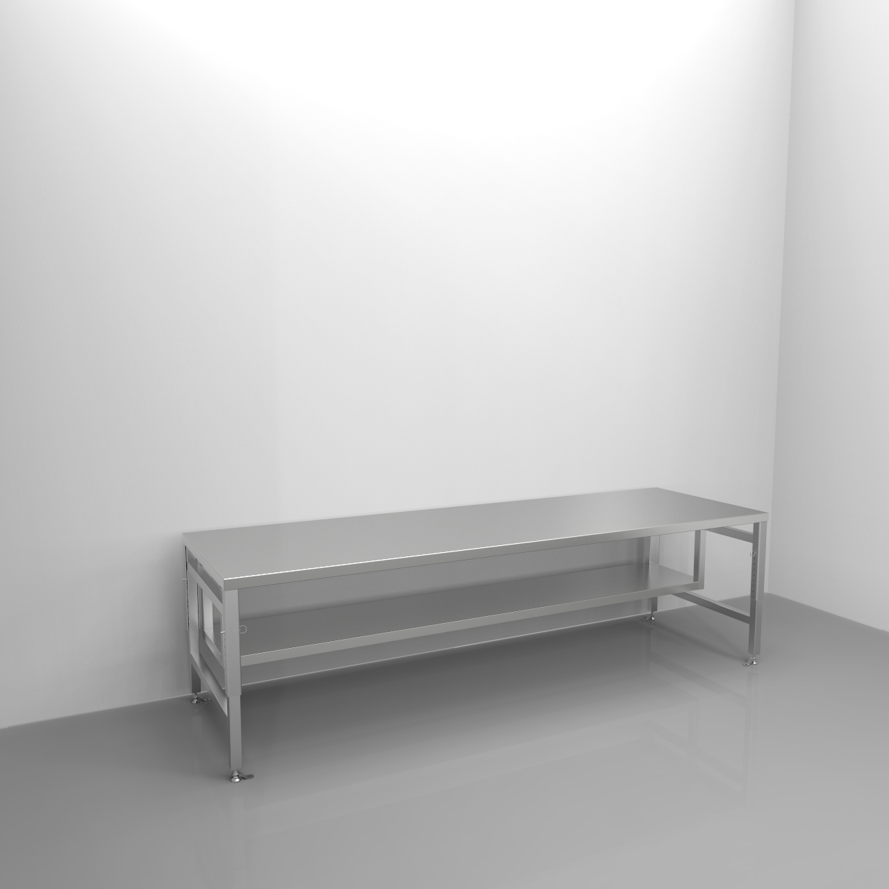 Adjustable Height Table with Shelf REY2549 - Image 2