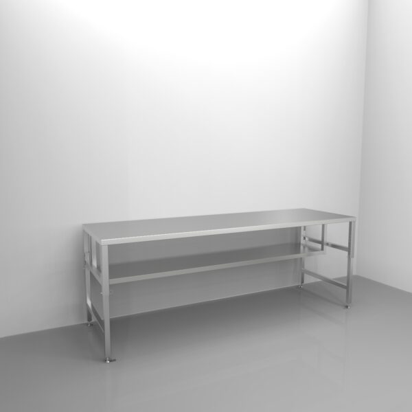 Adjustable Height Table with Shelf REY2549