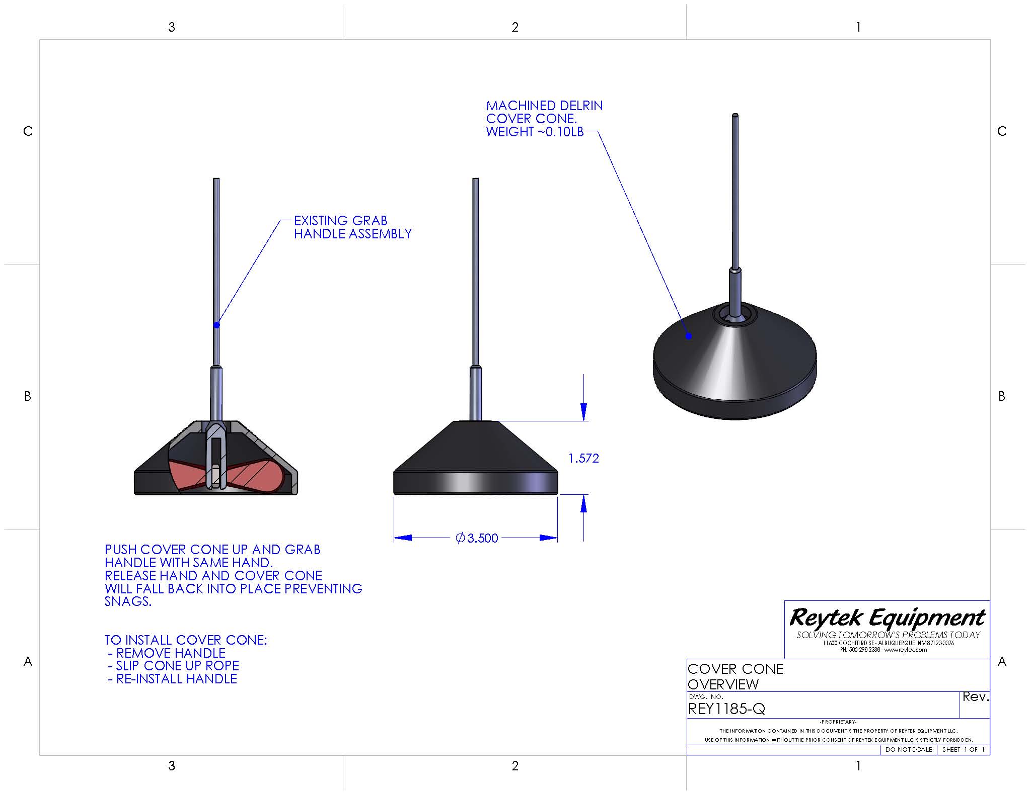 Cover Cone REY1185 (DSV Buy Now)